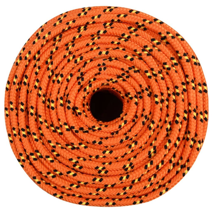 vidaXL Boat Rope Orange 6 mm 100 m Polypropylene