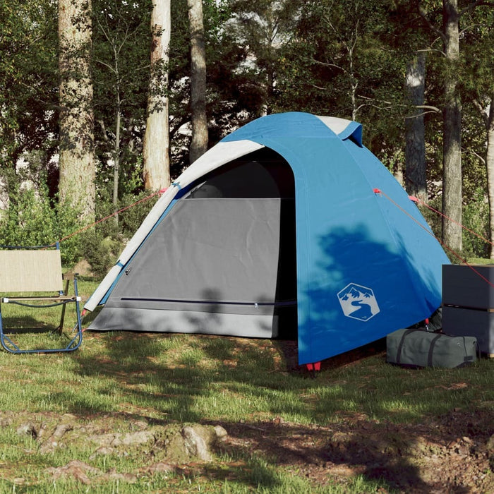 vidaXL Camping Tent 2 Persons Blue 264x210x125 cm 185T Taffeta