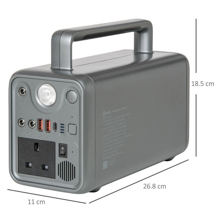 230.4Wh Portable Power Station with AC Outlets USB/PD/CAR Ports