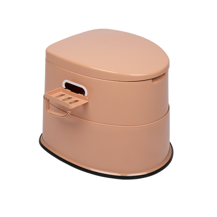 Portable Toilet with Non-slip Mat Brown