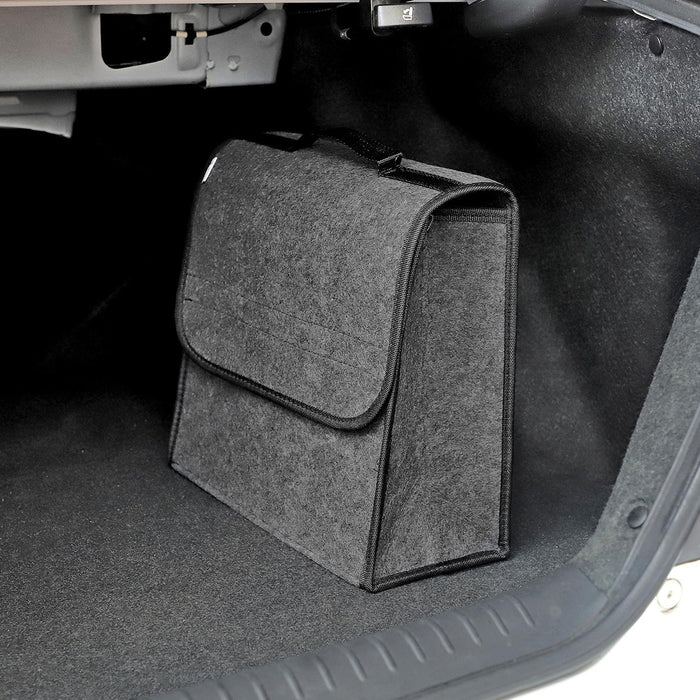 Grey Medium Anti Slip Car Trunk Boot Storage Organiser Case Tool Bag