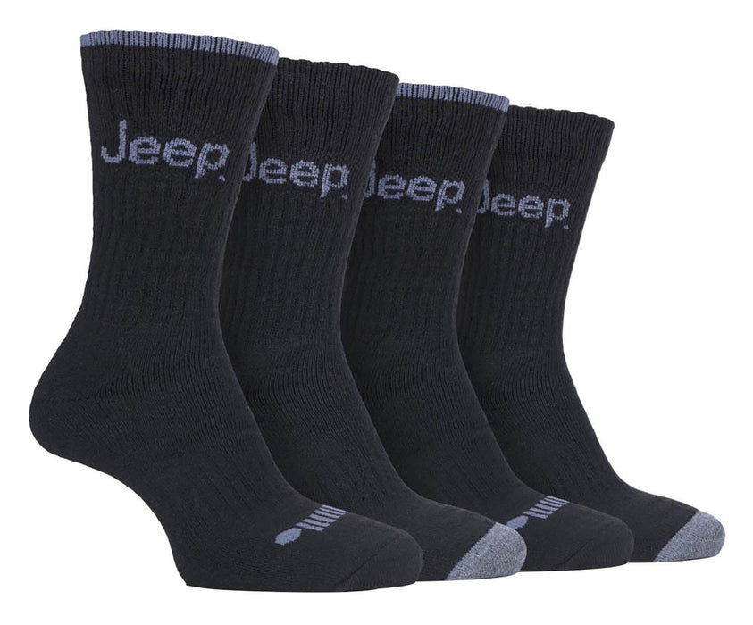 Jeep - 4 Pr Performance Boot Socks (926 Black)