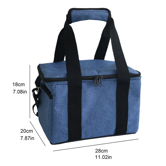 Picnic Bag Waterproof Large Capacity Double Zipper Picnic Ice
